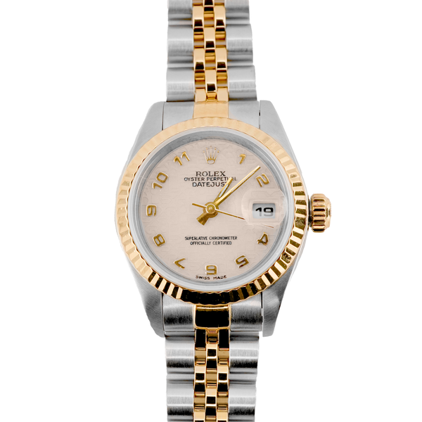 Rolex 79173 Lady-Datejust 26 mm Jubilee Ivory Arabic Dial Jubilee