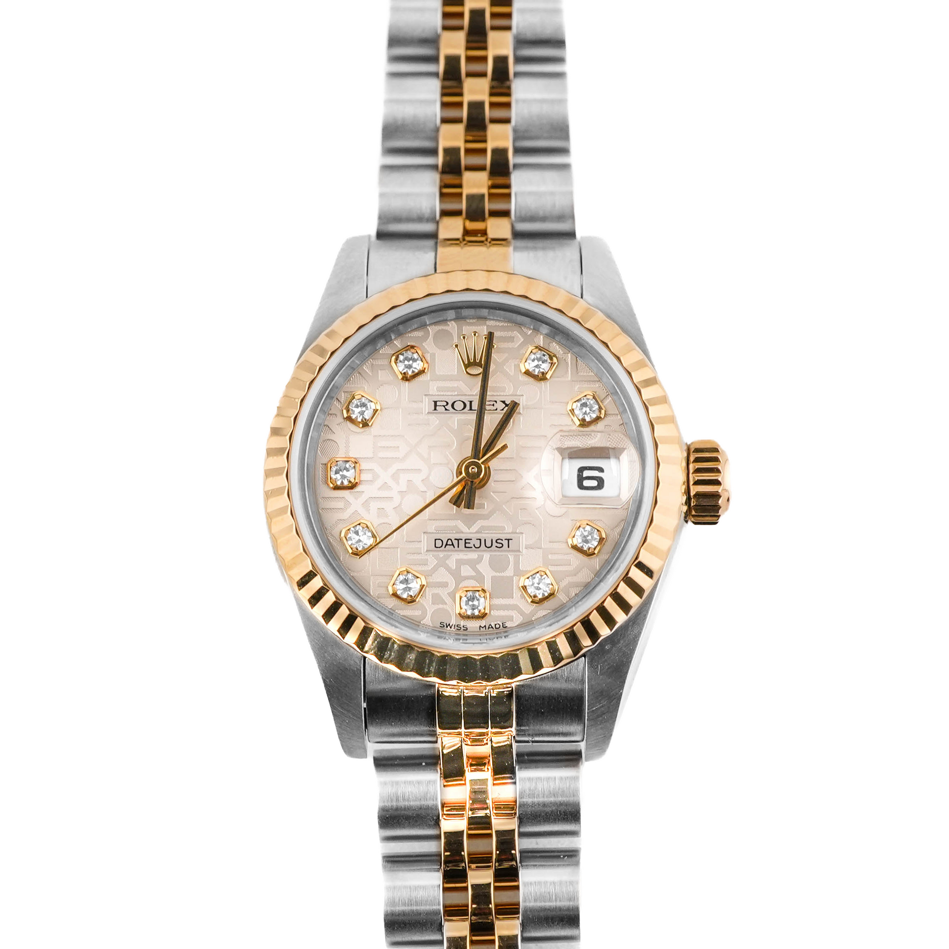 Rolex 79173 Lady-Datejust 26 mm Silver Jubilee Diamond Dial