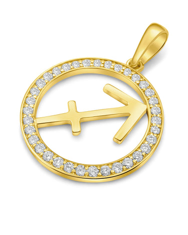 Sagittarius_pendant_yellow_gold_diamond
