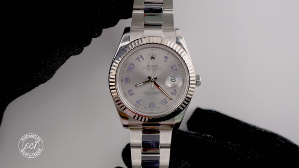 Rolex 116334 Datejust II 41 mm Silver Dial Oyster Bracelet Box and Papers 2013