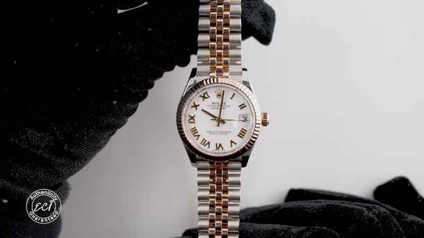 Rolex 278271 Datejust 31mm White Roman Dial Jubilee Bracelet Box and Papers 2024