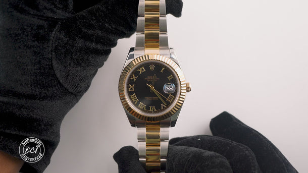 Rolex 116333 Datejust II 41 mm Black Dial Oyster Bracelet Box and Papers 2016