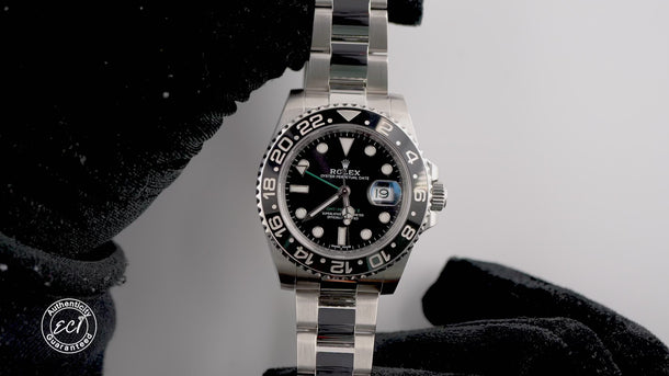 Rolex 116710LN GMT-Master II 40 mm Ceramic Bezel Black Dial Box & Papers 2017