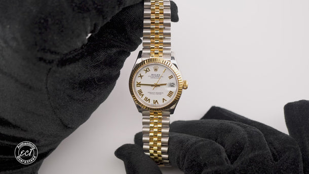 Rolex 278273 Datejust 31mm White Roman Dial Jubilee Bracelet Box and Papers 2023