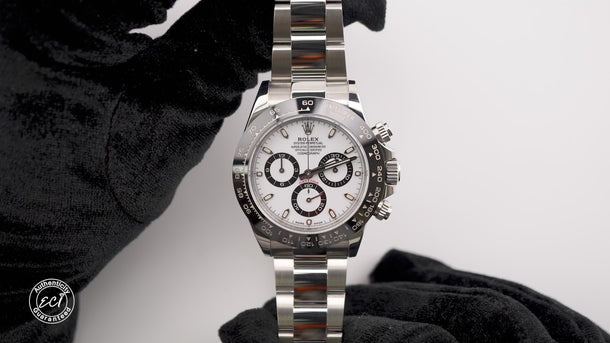 Rolex Daytona 116500LN 40mm White Dial Panda Oyster Bracelet Box and Papers 2019