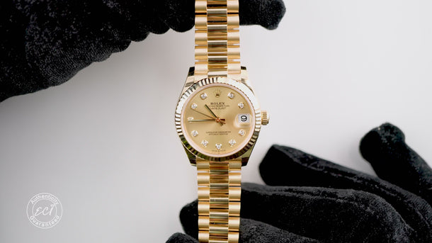 Rolex 278278 Datejust 31 mm 18K Yellow Gold Champagne Dial Box and Papers 2026