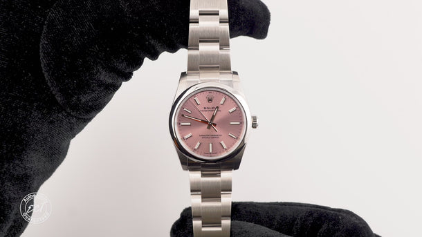 Rolex 124200 Oyster Perpetual 34 mm Pink Dial Oyster Bracelet Box & Papers 2022