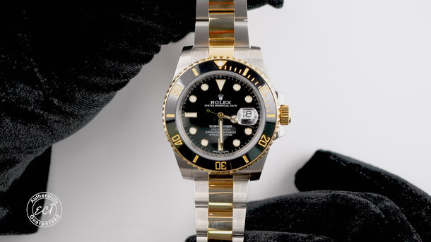 Rolex 116613LN Submariner Date 40mm 18K Yellow Gold Black Dial Box & Papers 2019