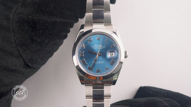 Rolex 126300 Datejust 41 mm Blue Dial Oyster Bracelet Box and Papers 2025