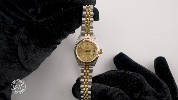 Rolex 79173 Lady-Datejust 26 mm Champagne Dial Jubilee Bracelet with Box 1999