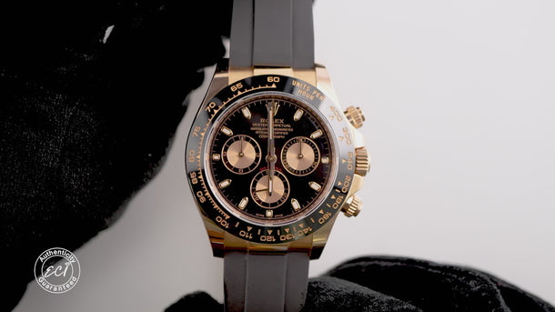 Rolex 116515LN Daytona 18K Rose Gold Black Index Dial Box and Papers 2017