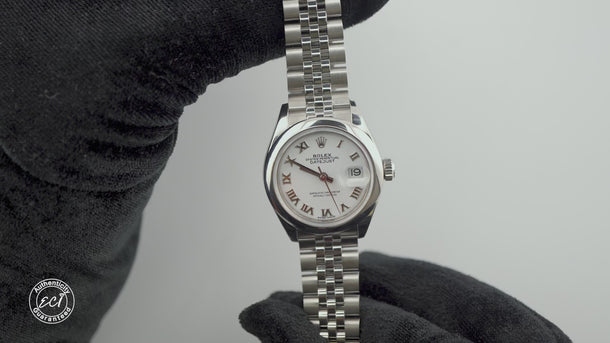 Rolex 279160 Lady-Datejust 28 mm White Dial Jubilee Bracelet Box and Papers 2018