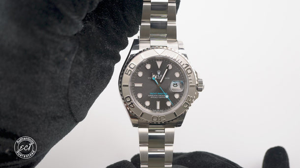 Rolex 126622 Yacht-Master 40mm Platinum Bezel Dark Rhodium Dial Box & Papers2026
