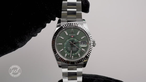 Rolex 336934 Sky-Dweller 42mm Mint Green Dial Oyster Bracelet Box & Papers 2026