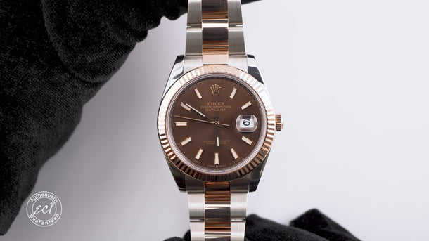 Rolex 126331 Datejust 41 mm Chocolate Dial Oyster Bracelet Box and Papers 2023
