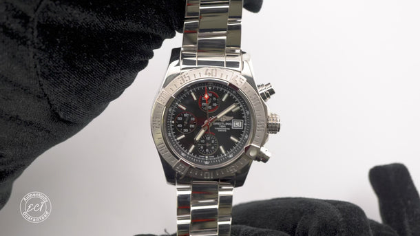 Breitling A13381111C1A1 Avenger II Chronograph 43mm Black Dial Box & Papers 2013