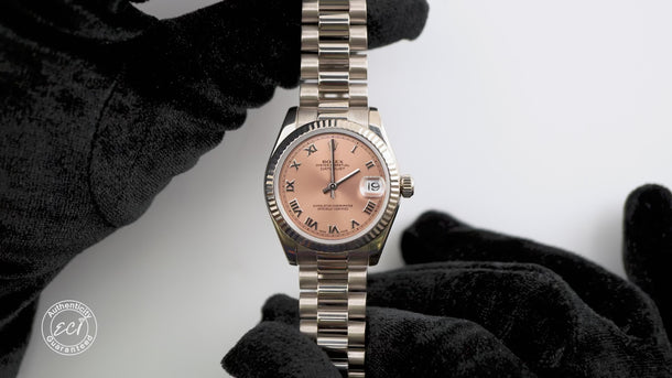 Rolex 178279 Datejust 31 mm Pink Roman Dial President Bracelet Box & Papers 2010