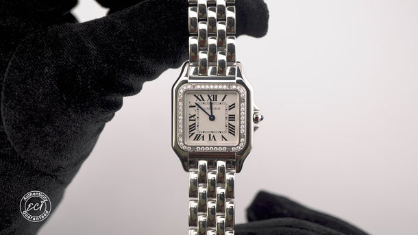 Cartier W4PN0018 Panthere de Cartier Medium Silver Roman Dial Box & Papers 2026