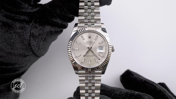 Rolex 126334 Datejust 41 mm Silver Index Dial Jubilee Bracelet Box & Papers 2026
