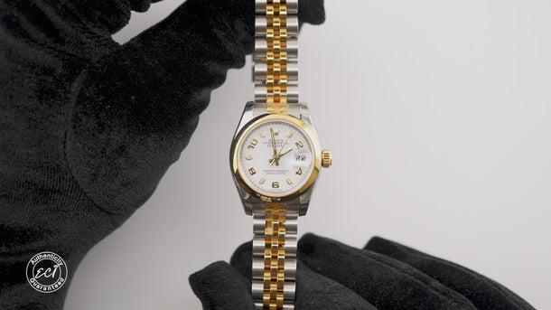Rolex 179163 Lady-Datejust 26mm White Dial Jubilee Bracelet Box & Papers 2006