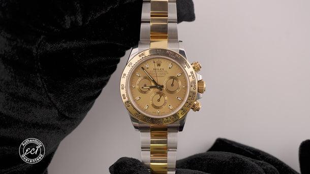 Rolex 116503 Daytona 40mm Champagne index Dial Oyster Bracelet Box & Papers 2021