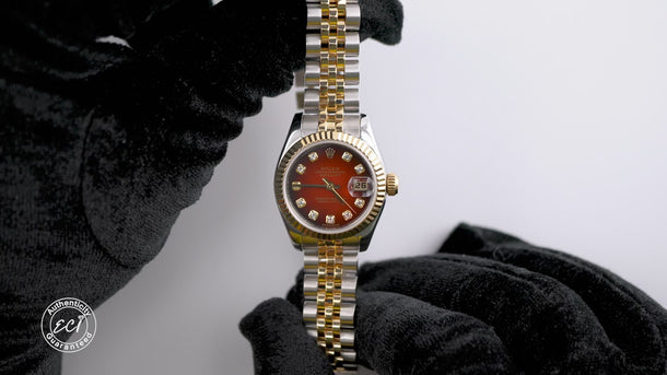 Rolex 179173 Lady-Datejust 26mm Red Vignette Jubilee Bracelet Box & Papers 2012