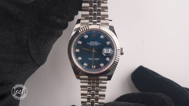 Rolex 126334 Datejust 41 mm Blue Diamond Dial Jubilee Bracelet Box & Papers 2026