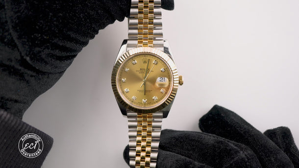 Rolex 126333 Datejust 41 mm Champagne Dial Jubilee Bracelet Box and Papers 2017