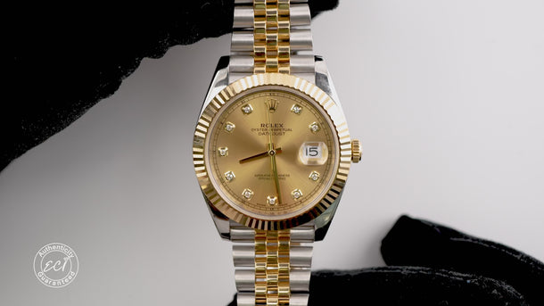 Rolex 126333 Datejust 41 mm Champagne Dial Jubilee Bracelet Box and Papers 2017