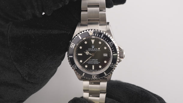 Rolex 16600 Sea-Dweller 40 mm Black Dial Oyster Bracelet Box and Papers 1998