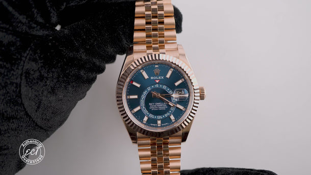 Rolex 336935 Sky-Dweller 42 mm Blue Dial Jubilee Bracelet Box and Papers 2025