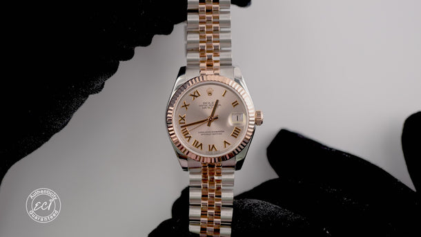 Rolex 178271 Datejust 31 mm Pink Roman Dial Jubilee Bracelet Box and Papers 2013