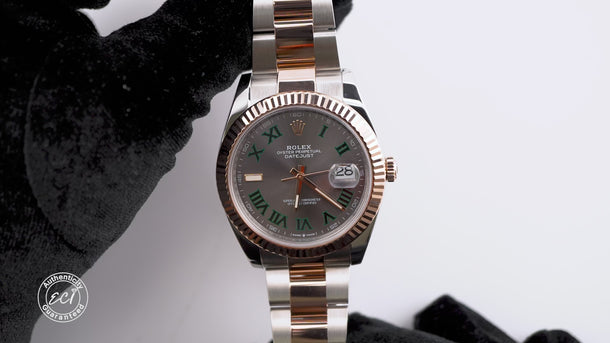 Rolex 126331 Datejust 41 mm 18K Rose Gold Wimbledon Dial Box and Papers 2022