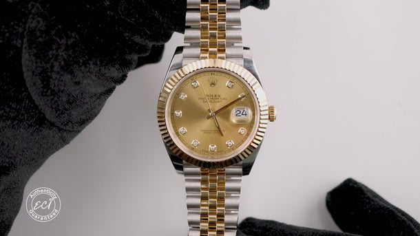 Rolex 126333 Datejust 41 mm Champagne Dial Jubilee Bracelet Box and Papers 2017