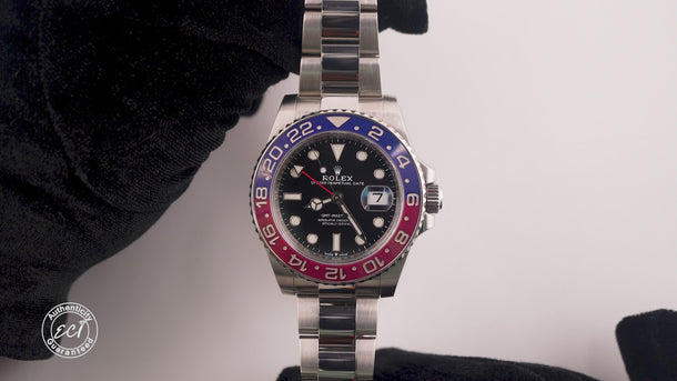 Rolex 126710BLRO GMT-Master II "Pepsi" Oyster Bracelet Box and Papers 2021