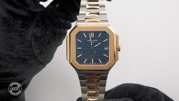 Patek Philippe 5821/1AR-001 Cubitus 18K Rose Gold Blue Dial Box and Papers 2026