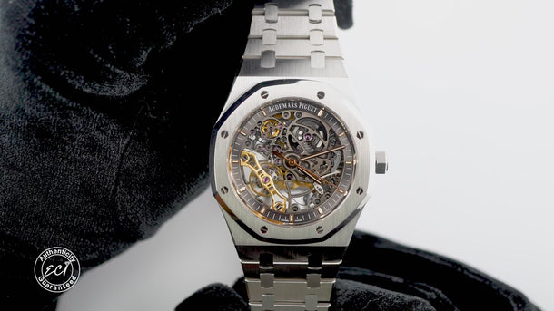 Audemars Piguet Royal Oak Double Balance Wheel Skeleton Dial Box & Papers 2017