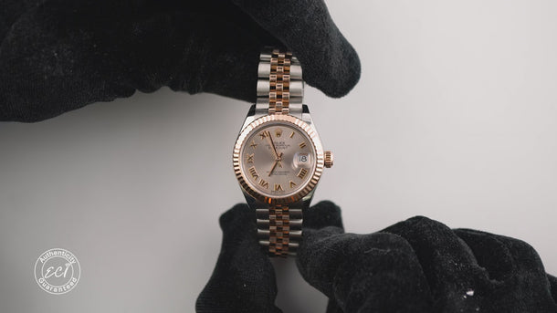Rolex 279171 Lady-Datejust 28 mm Sundust Roman Dial Jubilee