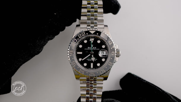 Rolex 126710GRNR GMT-Master II 40 mm Bruce Wayne Jubilee Bracelet Box 2024