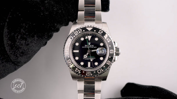 Rolex GMT-Master II 116710LN 40mm Black Dial Oyster Bracelet Box and Papers 2018