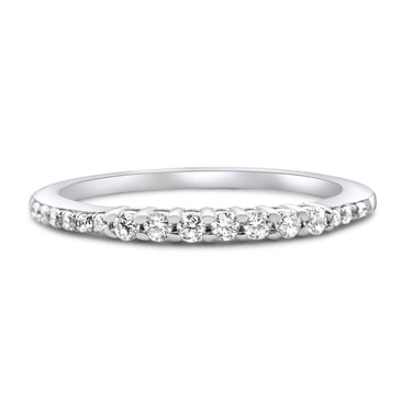 14k White Gold Ladies Diamond Fancy Band 0.25Ctw