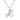 14k White Gold Large Diamond Initial "M" Pendant with Chain 1.36 Ctw