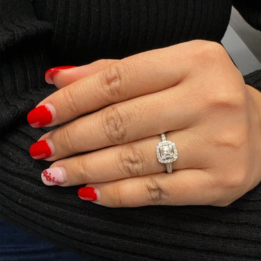 14K White Gold Diamond Ring 0.50 CT