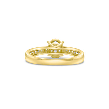 14k Yellow Gold Ladies' Diamond Fancy Ring 0.43Ctw