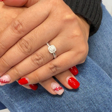 14K White Gold Diamond Ring 0.25 CT