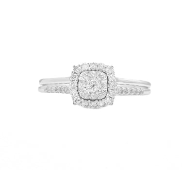 14k White Gold Ladies' Diamond Fancy Ring 0.25Ctw