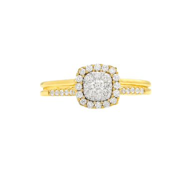 14k Yellow Gold Ladies' Diamond Fancy Ring 0.51Ctw